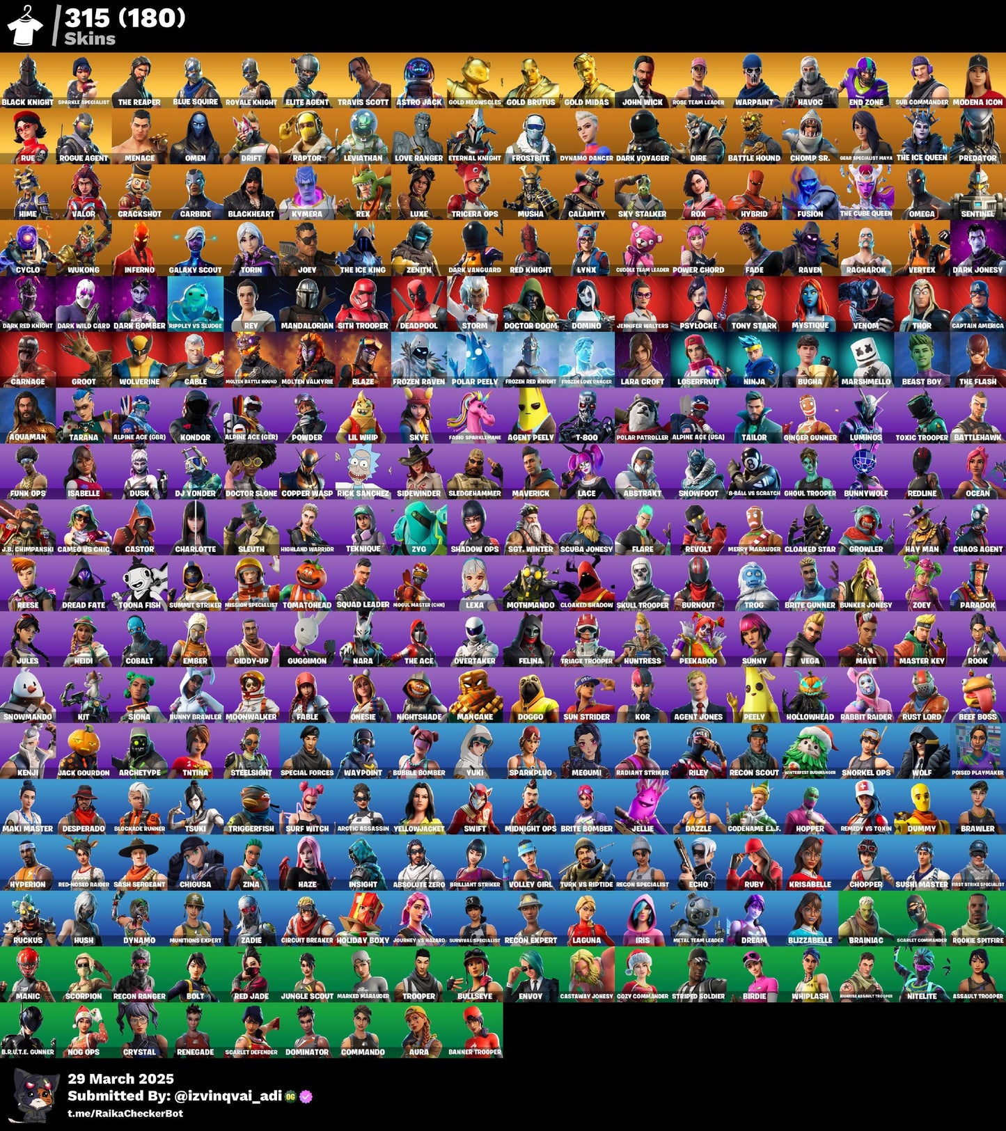 Account [PC/PSN/XBX] 315 skins | OG STW | Black Knight | Sparkle Specialist | The Reaper | Blue Squire | Royale Knight | Elite Agent | Travis Scott | Astro Jack 1000 VB
