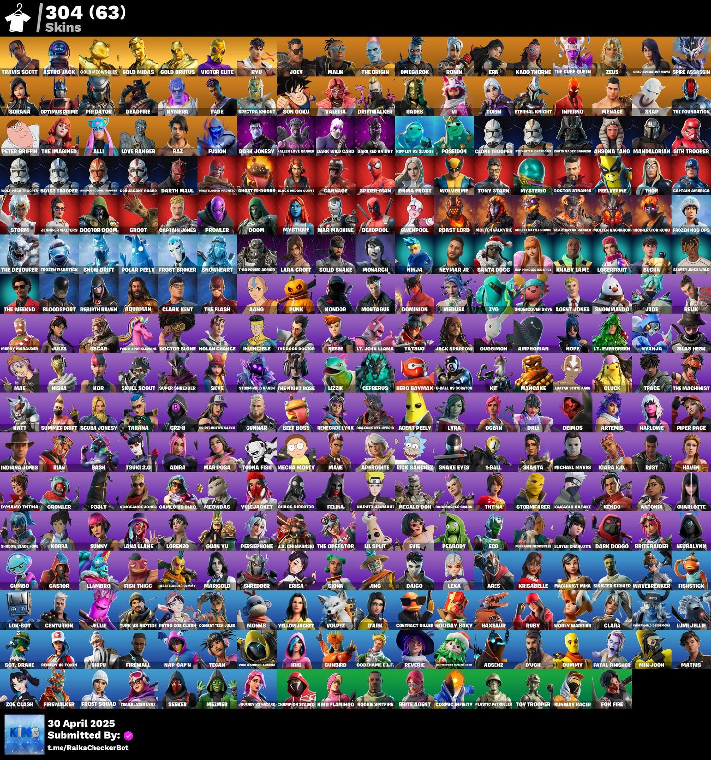 Account [PC/PSN/XBX] 304 skins PARENTAL:111111 | Travis Scott | Astro Jack | Gold Meowscles | Gold Midas | Gold Brutus 390 VB