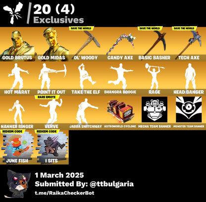 Account [PC/PSN/XBX] 124 skins | Gold Brutus | Gold Midas 550 VB